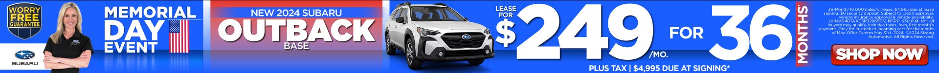 New 2024 Subaru Outback - Lease for $249/mo* - Shop Now