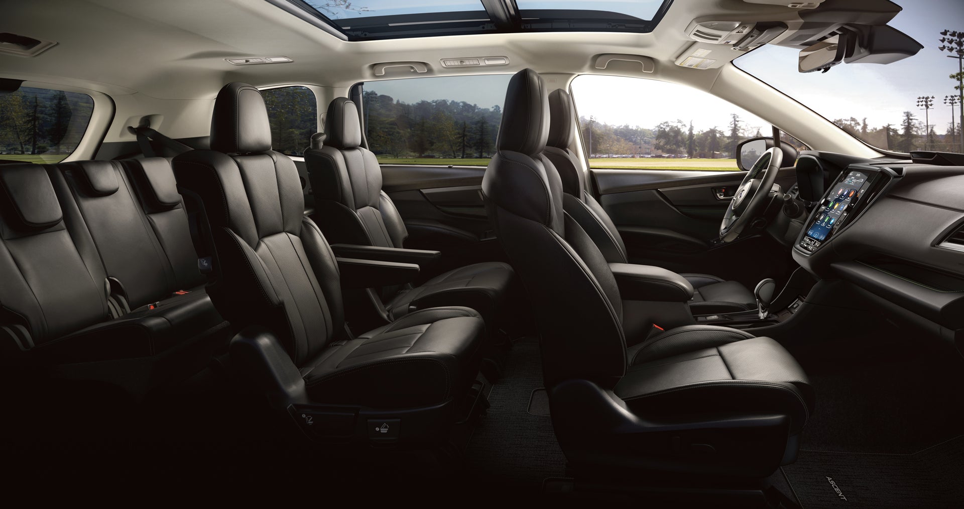 2027 Subaru Ascent Onyx Edition Touring 7-Passenger Shown in Slate Black Nappa Leather