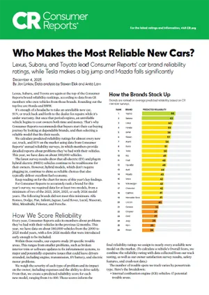 Who Makes the Most Reliable Cars | Subaru of Ann Arbor in Ann Arbor MI