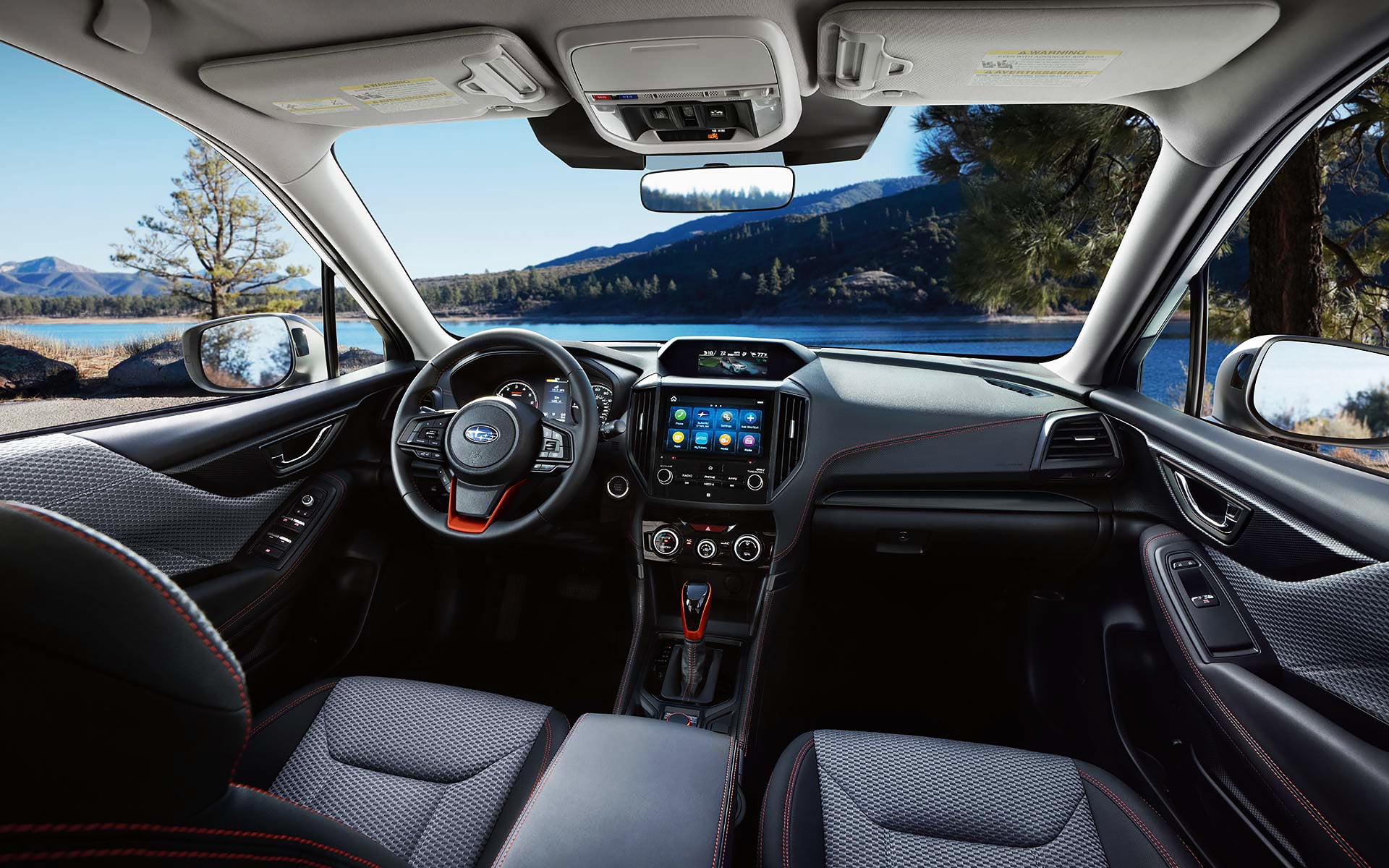 The interior and front dash of the 2022 Forester. | Subaru of Ann Arbor in Ann Arbor MI