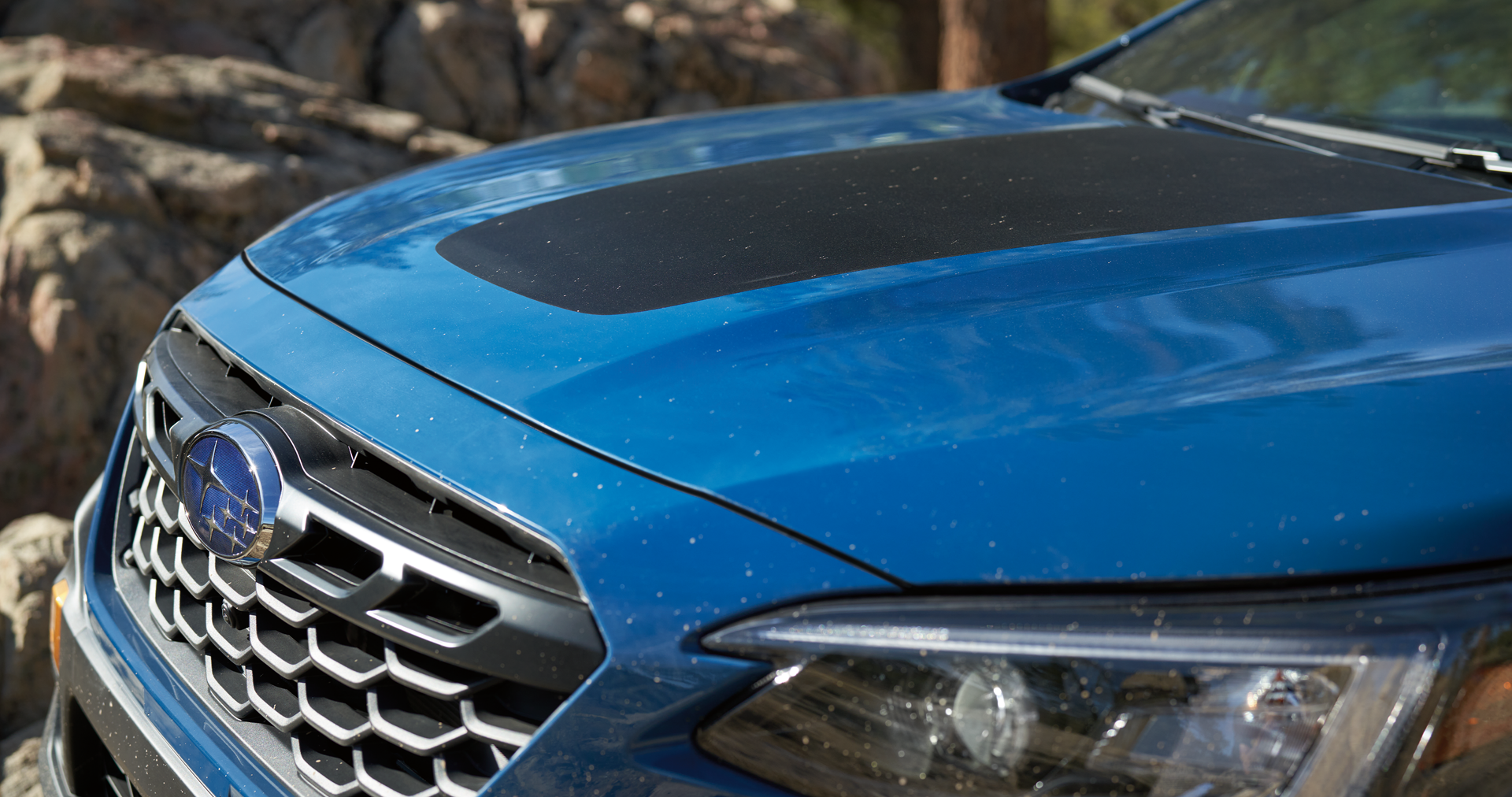 A close-up of the anti-glare hood design of the 2023 Outback Wilderness. | Subaru of Ann Arbor in Ann Arbor MI