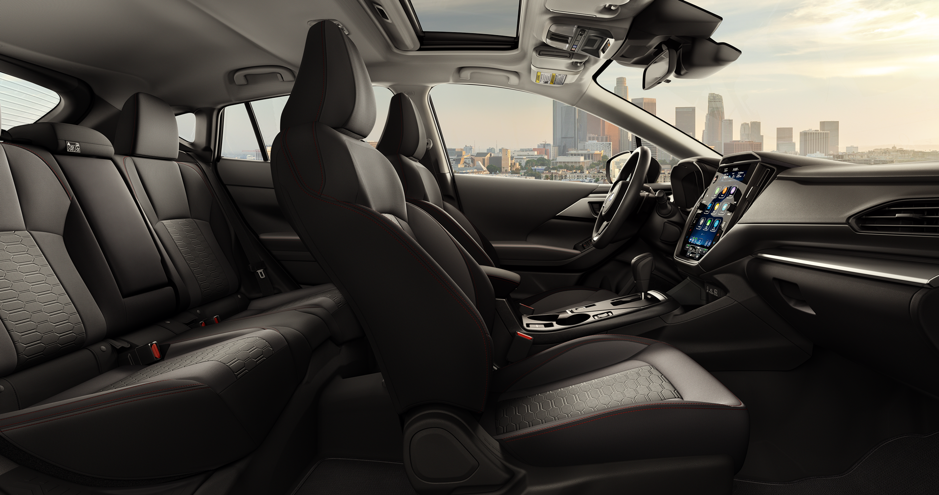 2025 Subaru Impreza Sport Shown in Black Sport Cloth