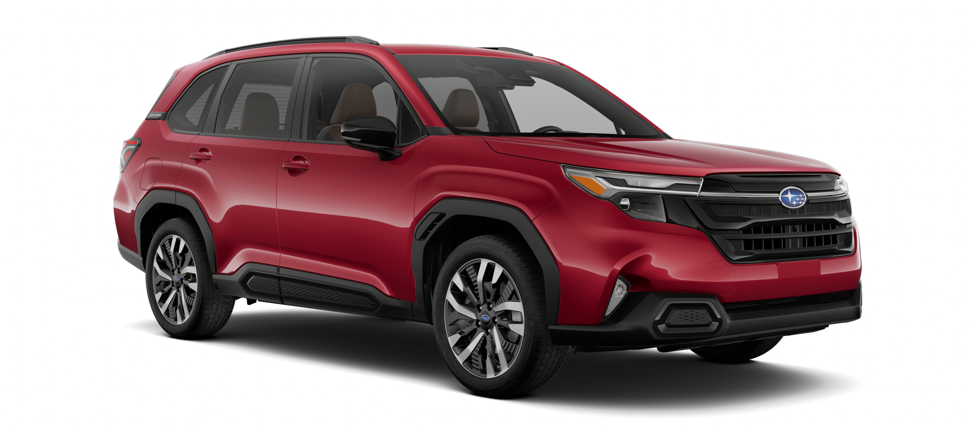 2025 Subaru Forester Touring Shown in Crimson Red Pearl