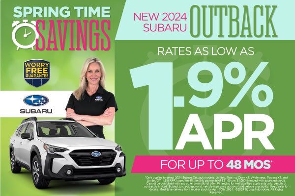 new 2024 Outback 1.9%