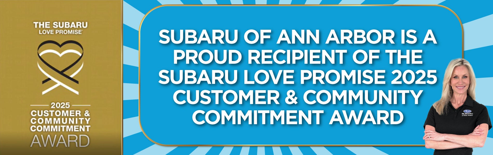 SUBARU LOVE PROMISE 2025 CUSTOMER & COMMUNITY COMMITMENT AWA