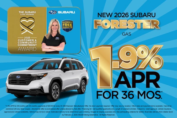 New 2026 Subaru Forester Gas