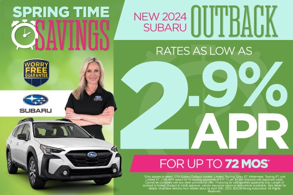 new 2024 Outback 2.9%